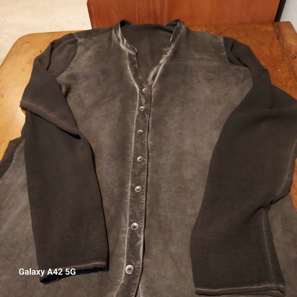 Grey/ black maxi blouse - Picture 6 of 7